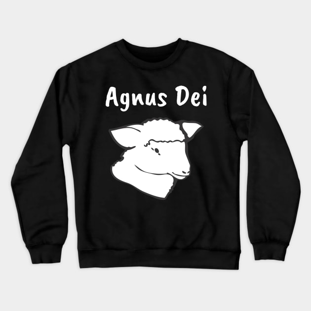 Agnus Dei Lamb of God Jesus Christ Crewneck Sweatshirt by Foxxy Merch